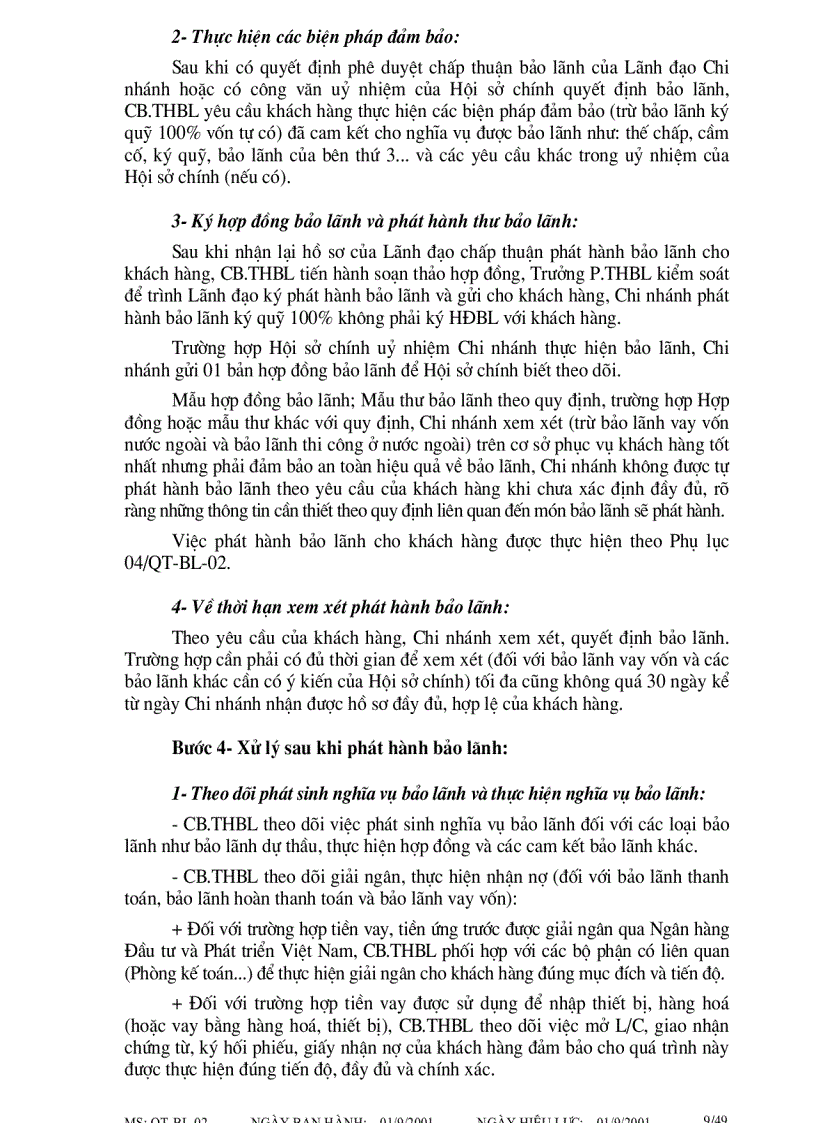 image for page Quy trình bảo lãnh