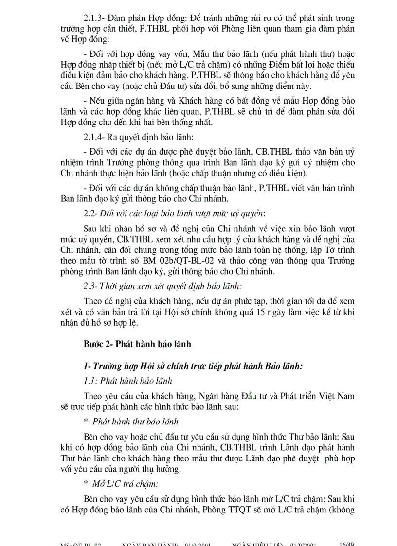 image for page Quy trình bảo lãnh