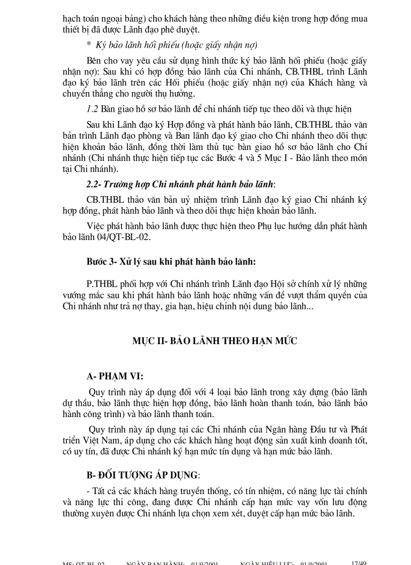 image for page Quy trình bảo lãnh