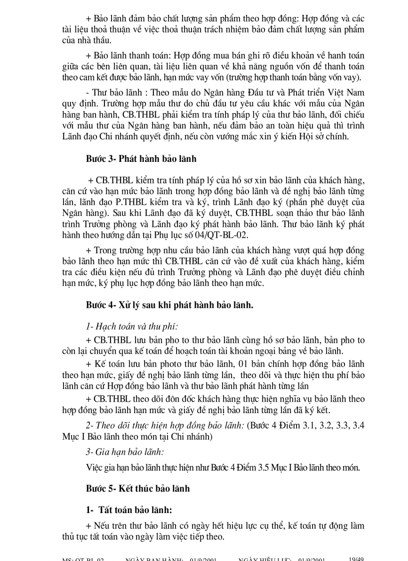 image for page Quy trình bảo lãnh