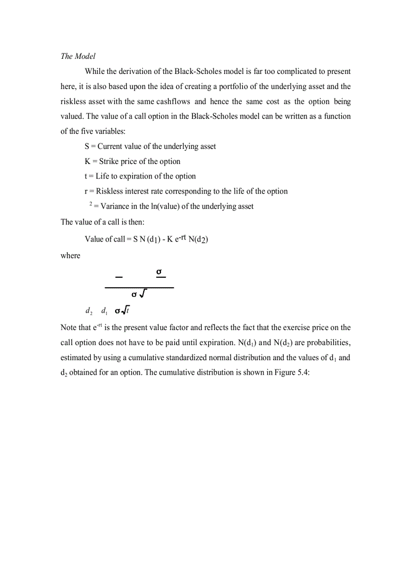 image for page Option pricing theory and models