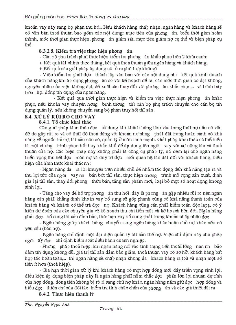 image for page Môn học phân tích td và cho vay