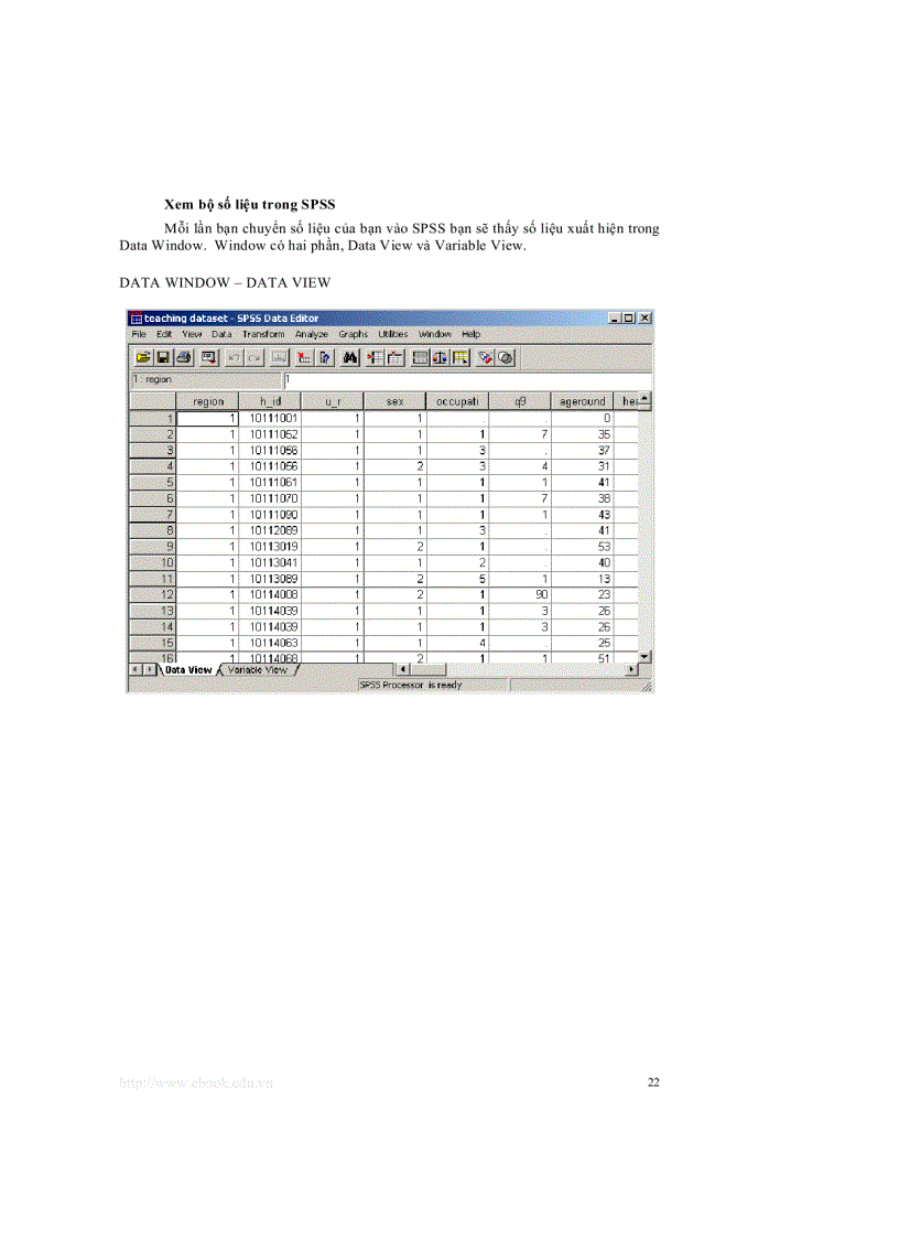 image for page Giáo trình thống kê sử dụng SPSS Đại học Y tế công cộng