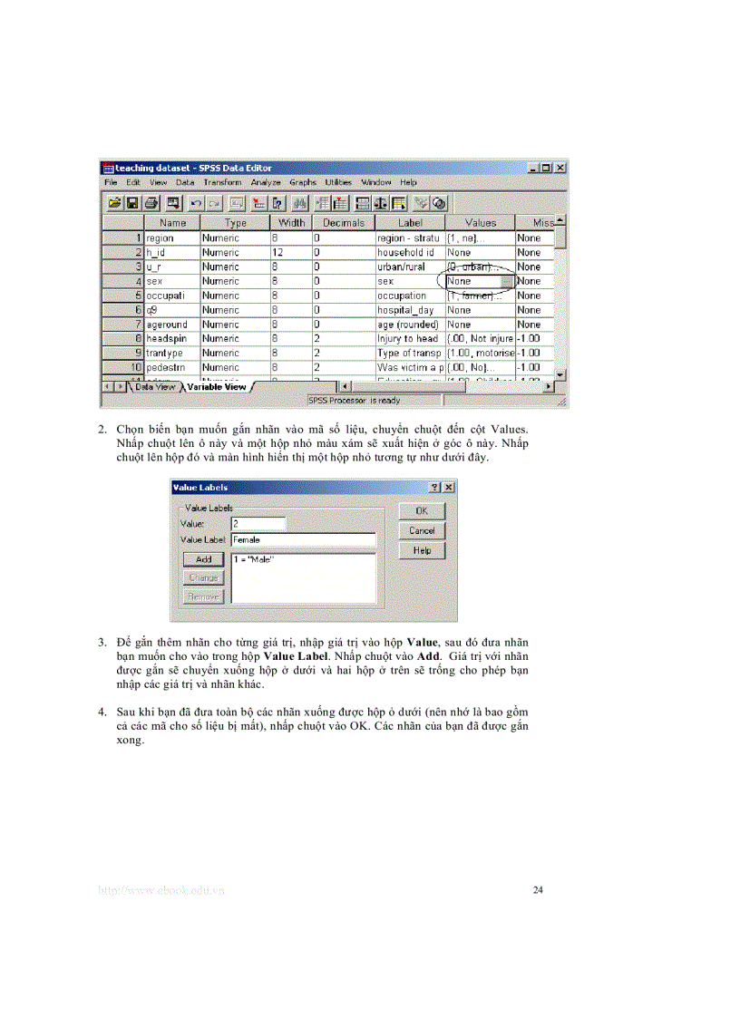 image for page Giáo trình thống kê sử dụng SPSS Đại học Y tế công cộng