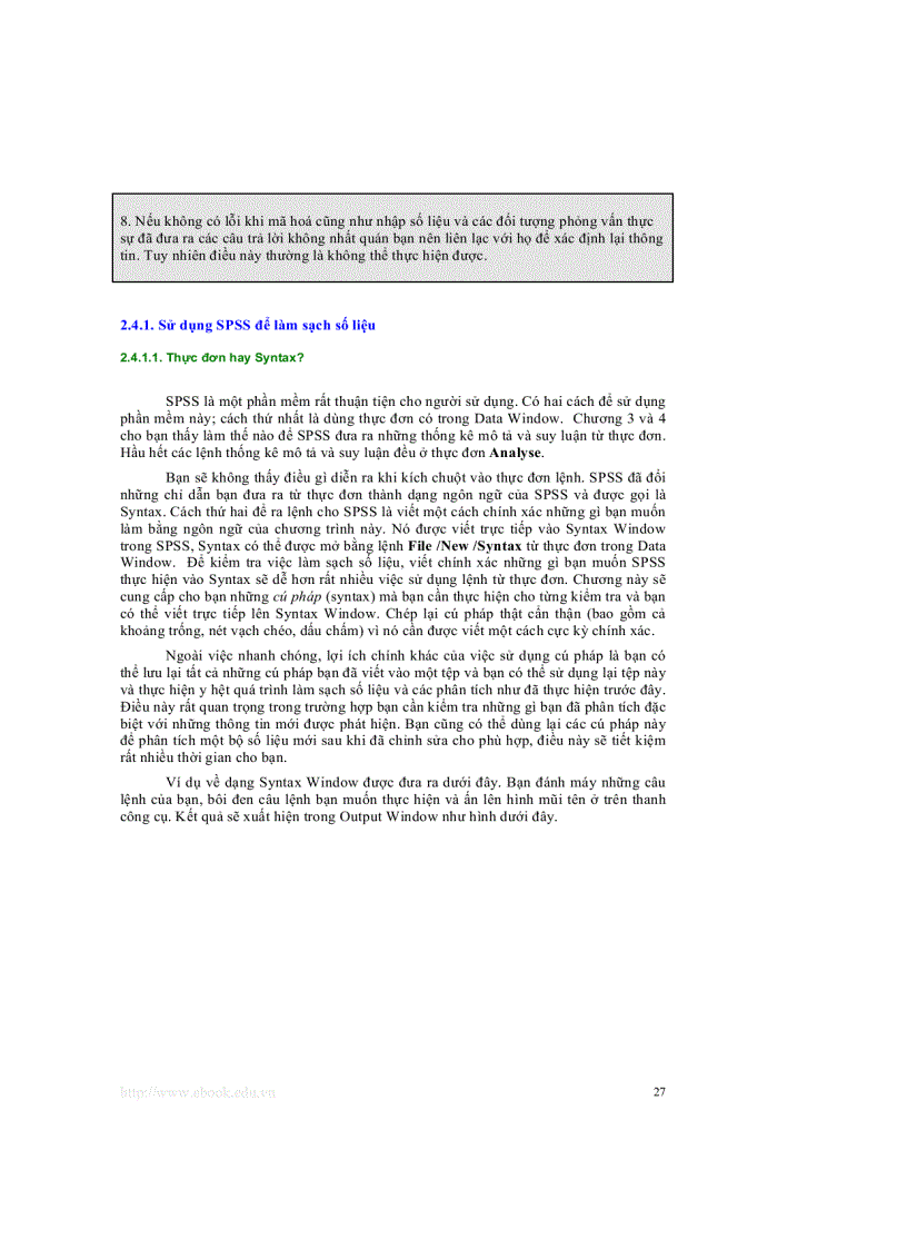 image for page Giáo trình thống kê sử dụng SPSS Đại học Y tế công cộng