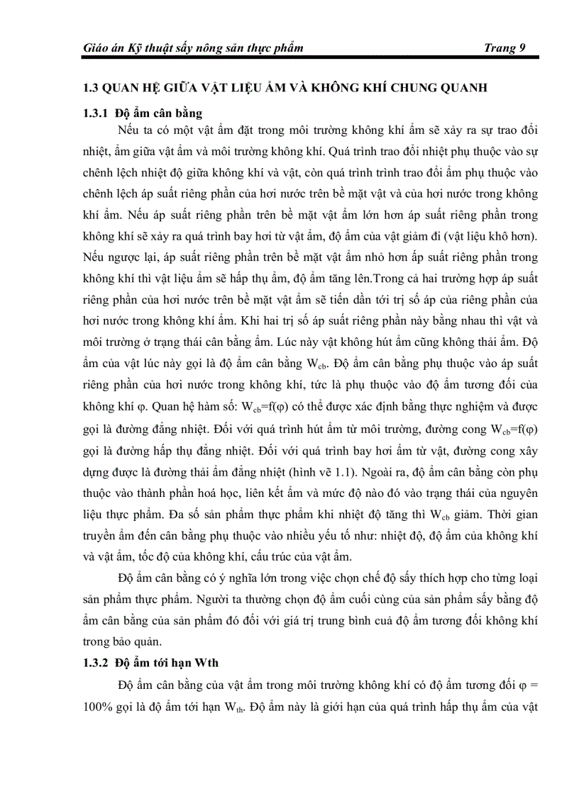 image for page Đối tượng sấy và mối quan hệ của chúng