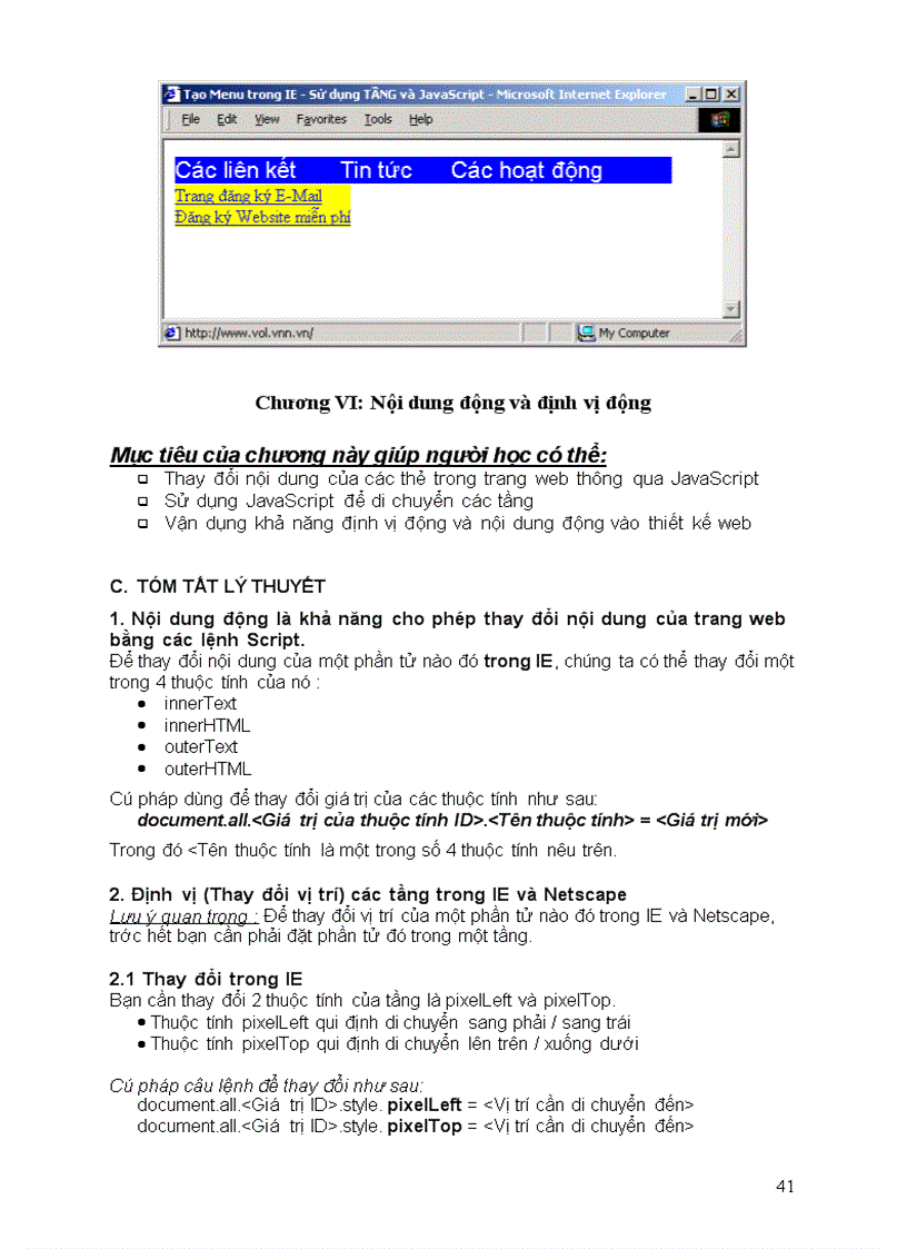 image for page Tài liệu HTML DTML Javascrip