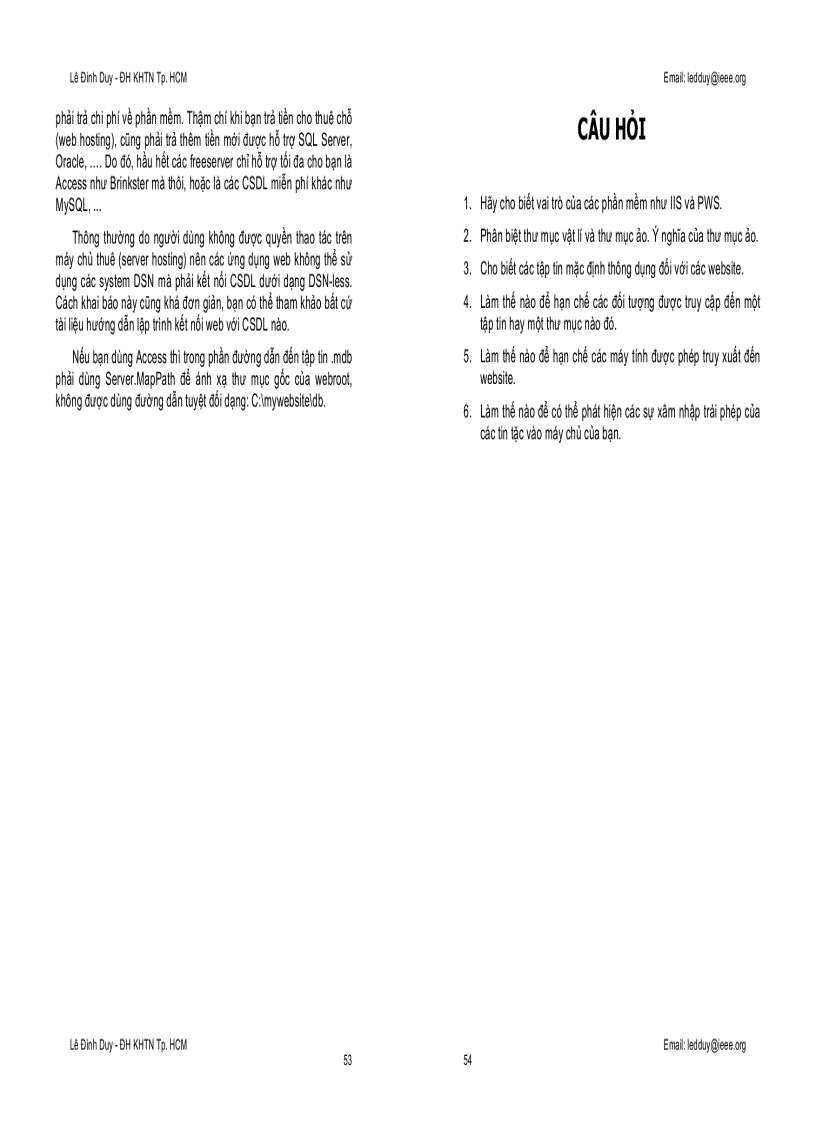 image for page Thiết kế và lập trình web bằng ngôn ngữ ASP