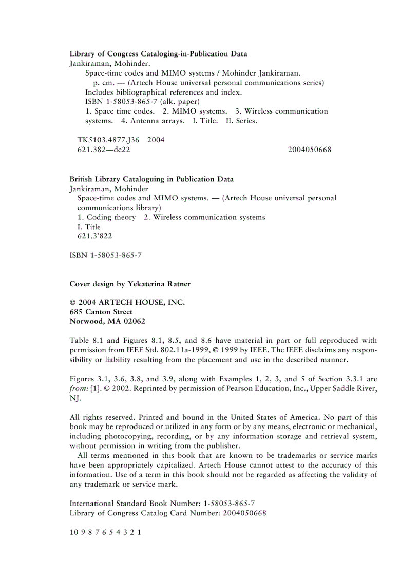 image for page Space Time Codes and MIMO Systems