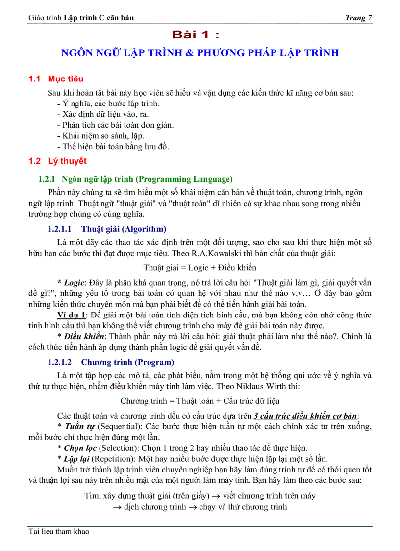 image for page Giáo trình tin học C