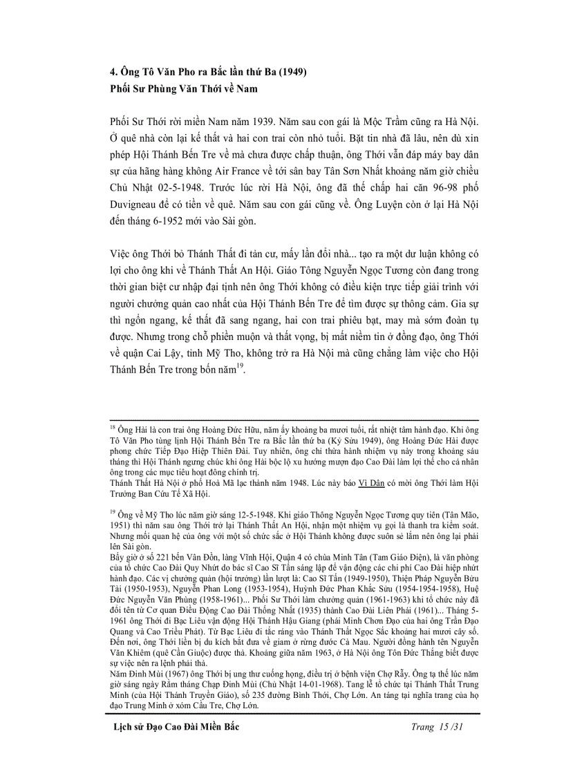 image for page Lịch sử đạo cao đài miền bắc