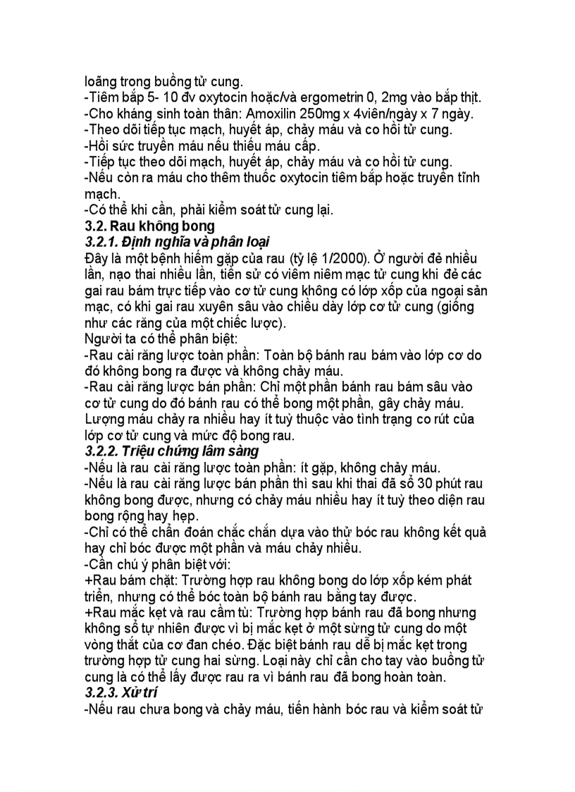 image for page Xử trí chảy máu sau đẻ