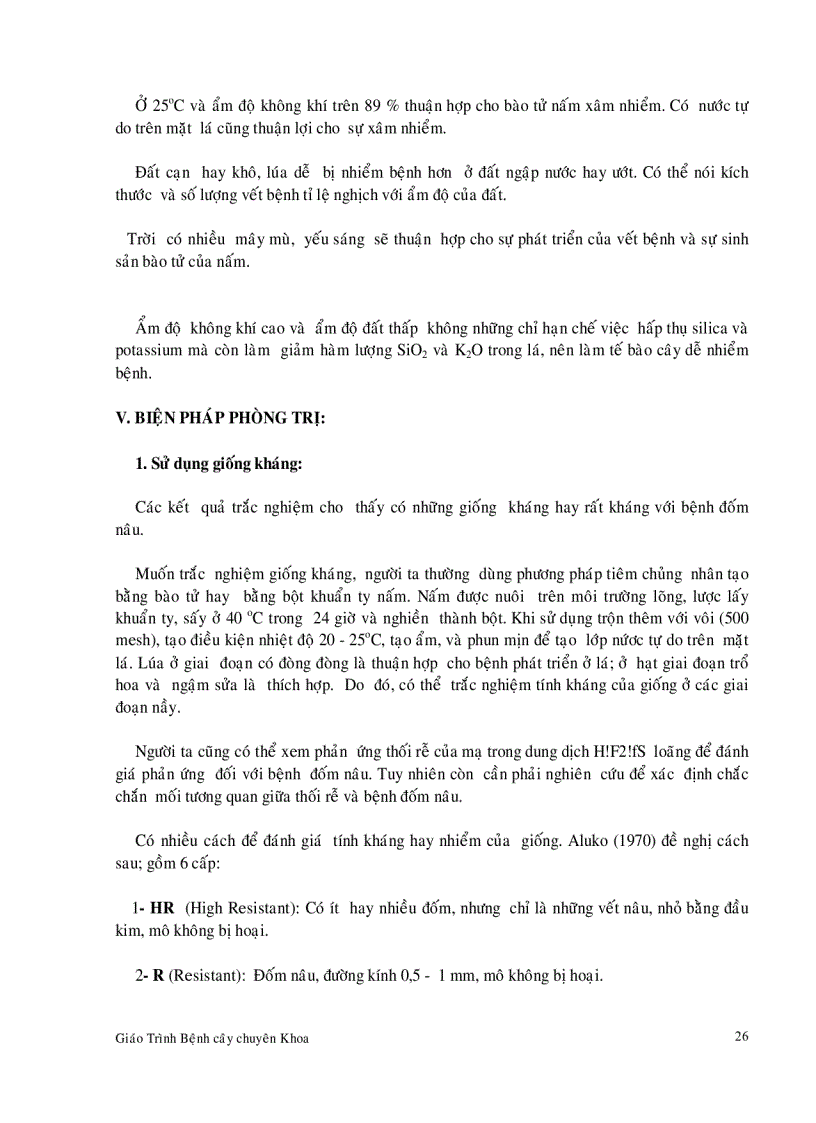 image for page Bệnh hại cây lúa