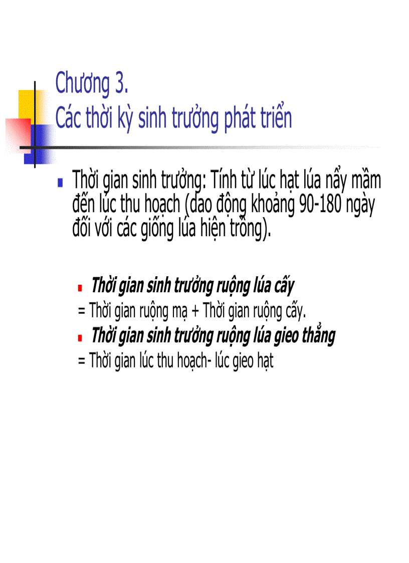 image for page Các thời kỳ sinh trưởng phát triển của cây lúa