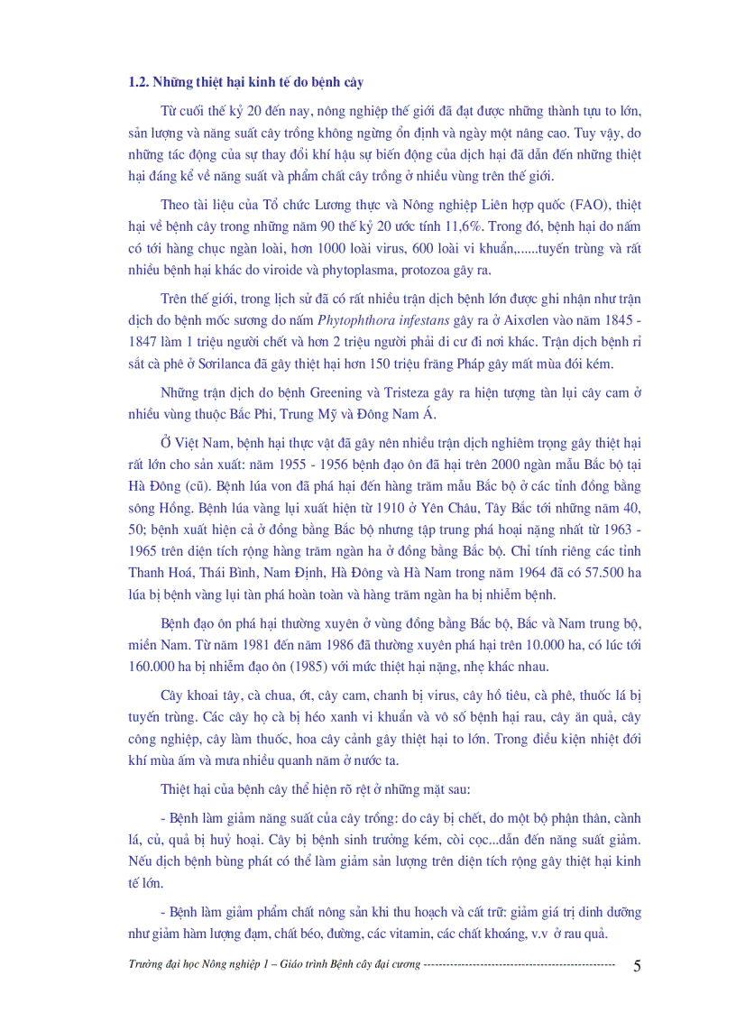 image for page Bệnh cây đại cương