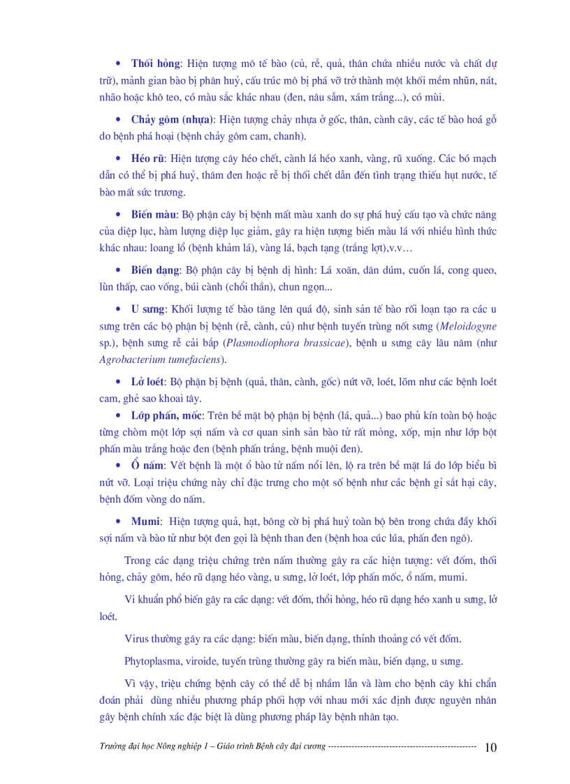 image for page Bệnh cây đại cương