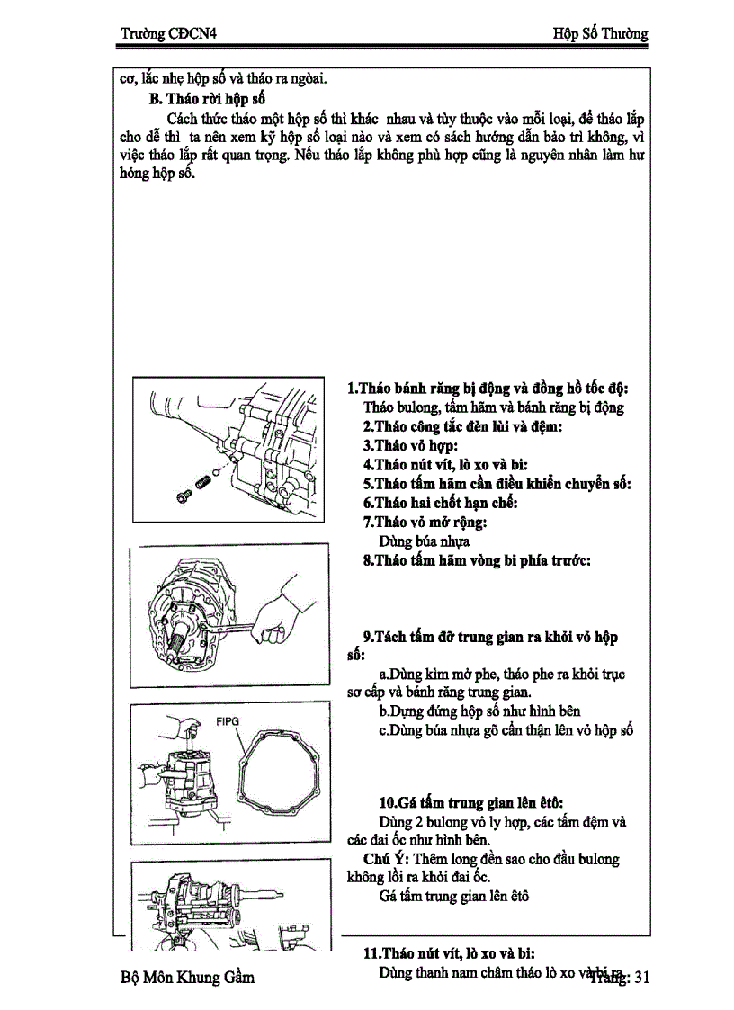 image for page Đồ án Sửa Chữa Hộp số Zin 130