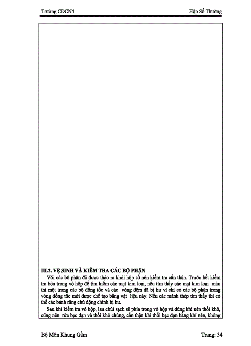 image for page Đồ án Sửa Chữa Hộp số Zin 130