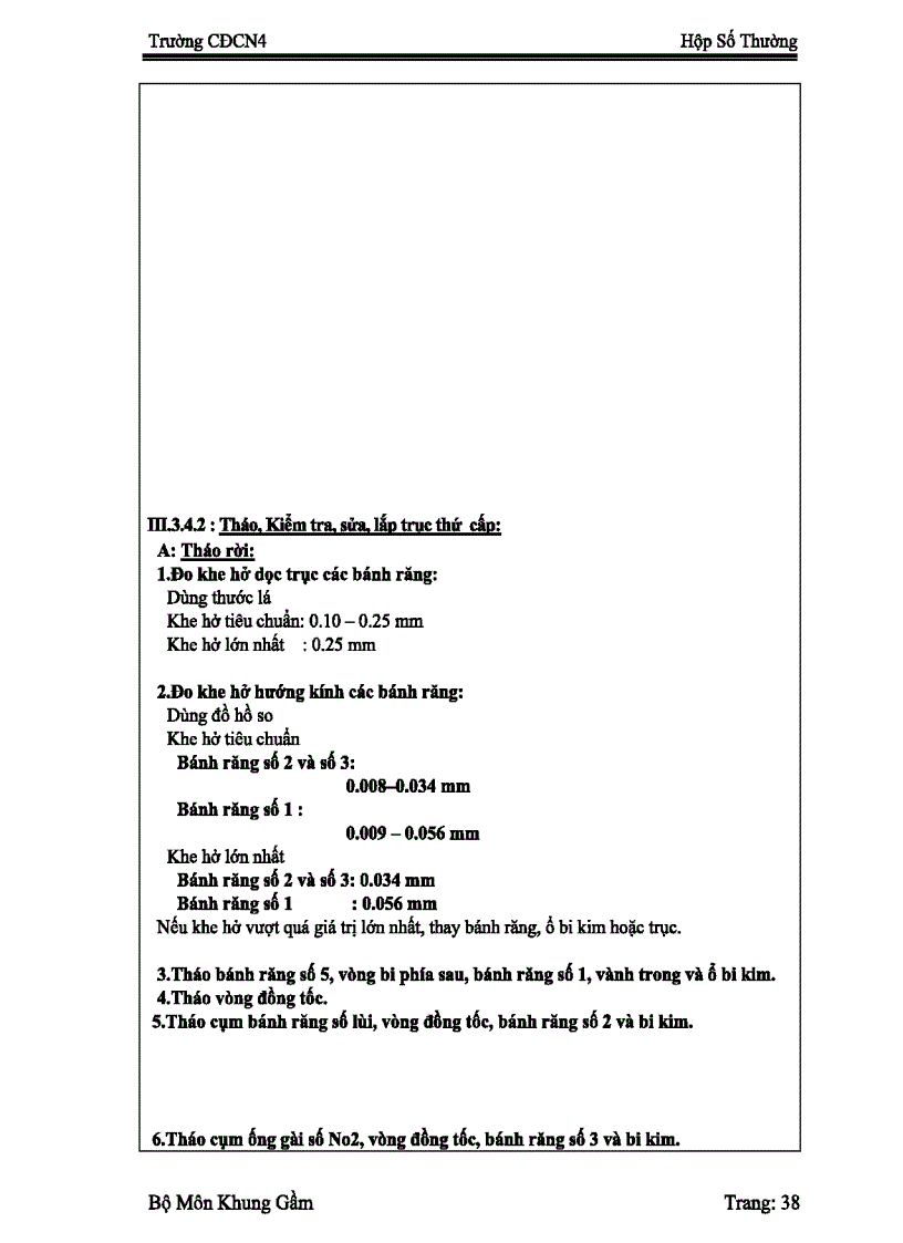 image for page Đồ án Sửa Chữa Hộp số Zin 130