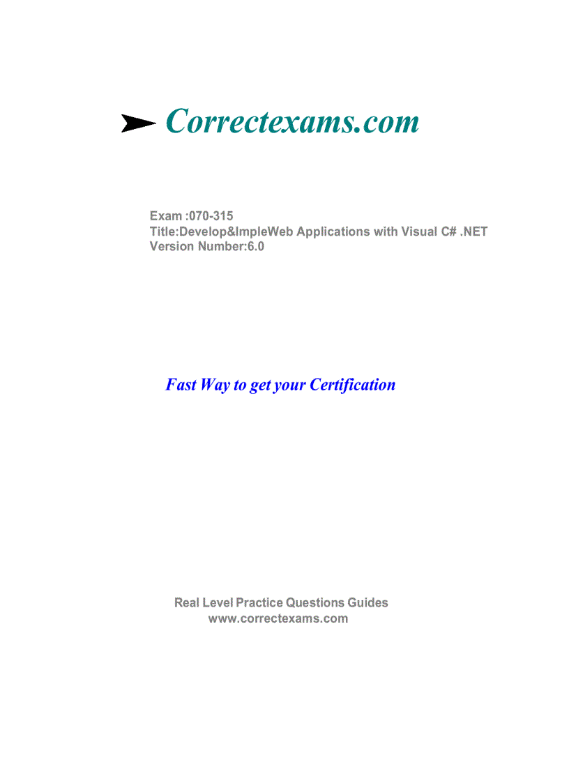 image for page Develop ImpleWeb Applications with Visual C NET
