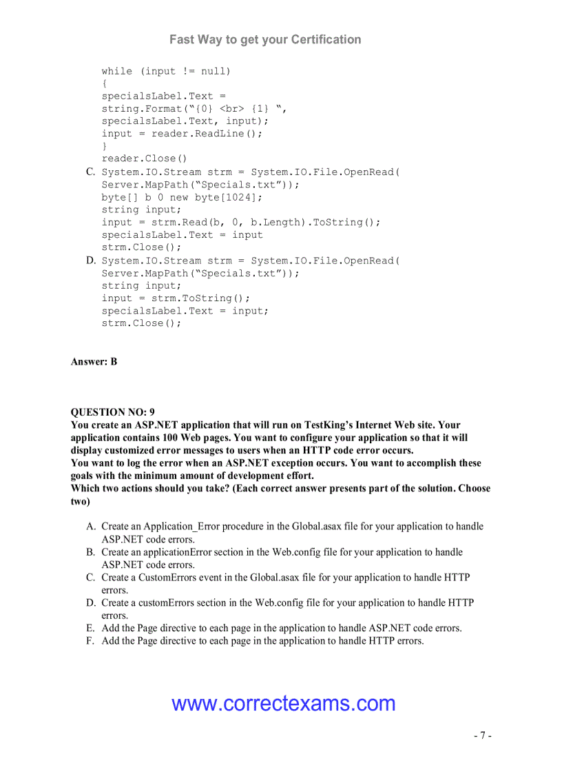 image for page Develop ImpleWeb Applications with Visual C NET