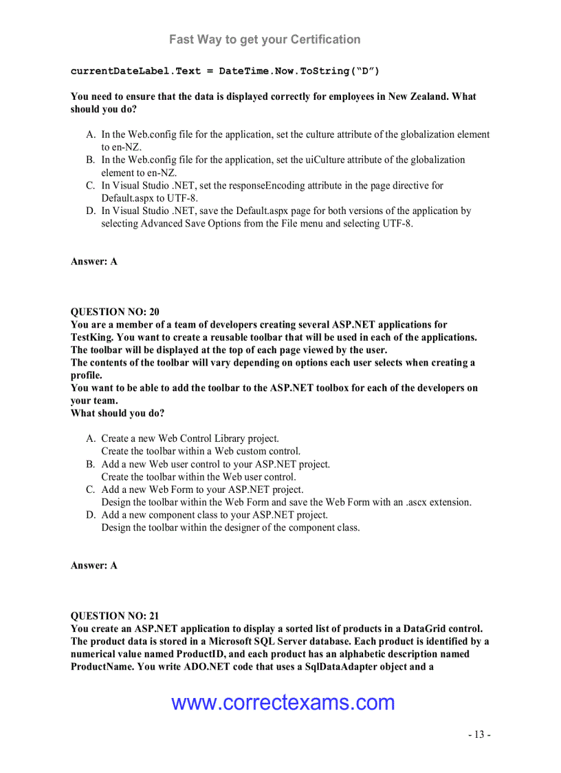 image for page Develop ImpleWeb Applications with Visual C NET