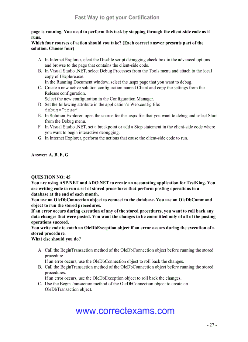 image for page Develop ImpleWeb Applications with Visual C NET