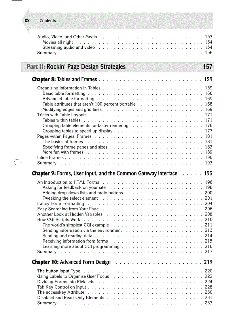 image for page Creating Cool Web Sites with HTML XHTML and CSS
