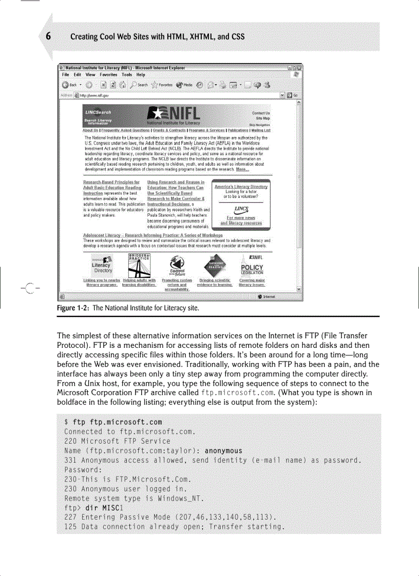 image for page Creating Cool Web Sites with HTML XHTML and CSS