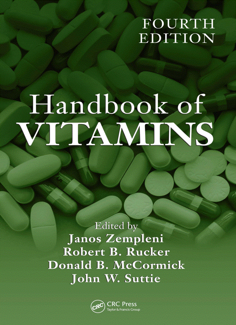 Sổ tay Vitamins Handbook of Vitamins 4th edition