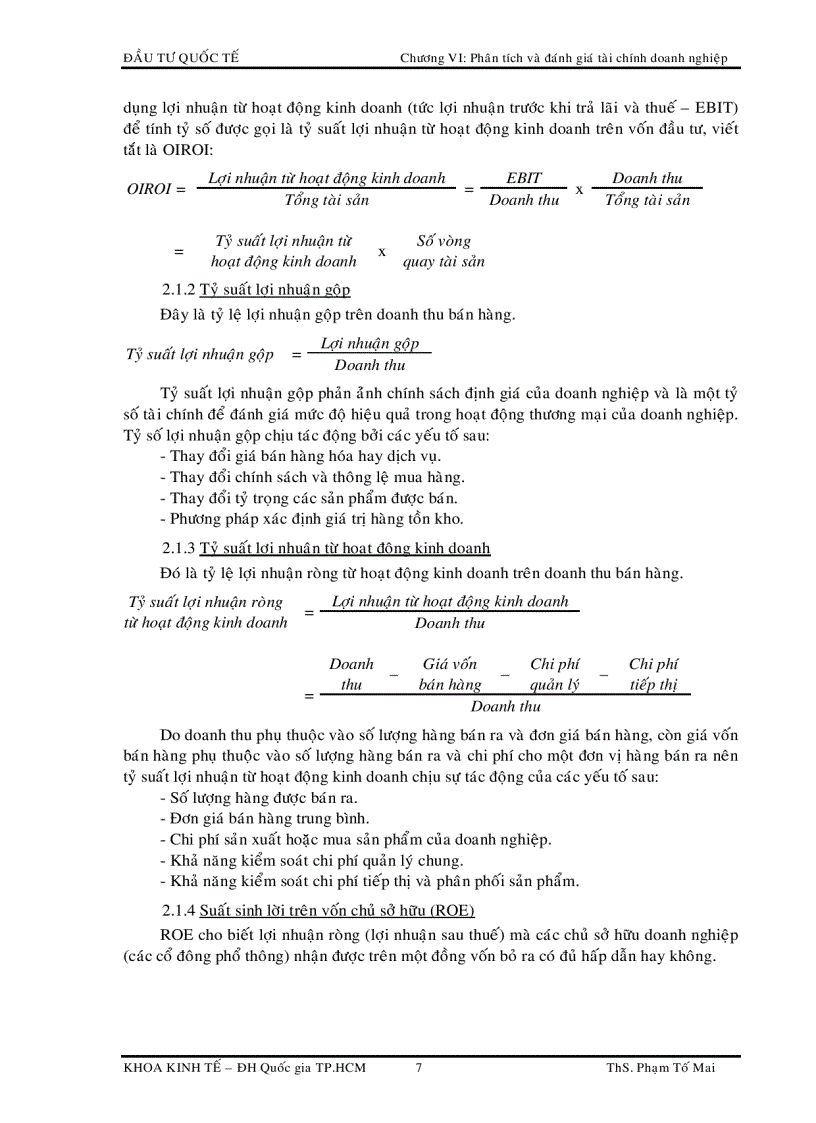 image for page Phân tích và đánh giá tài chính doanh nghiệp
