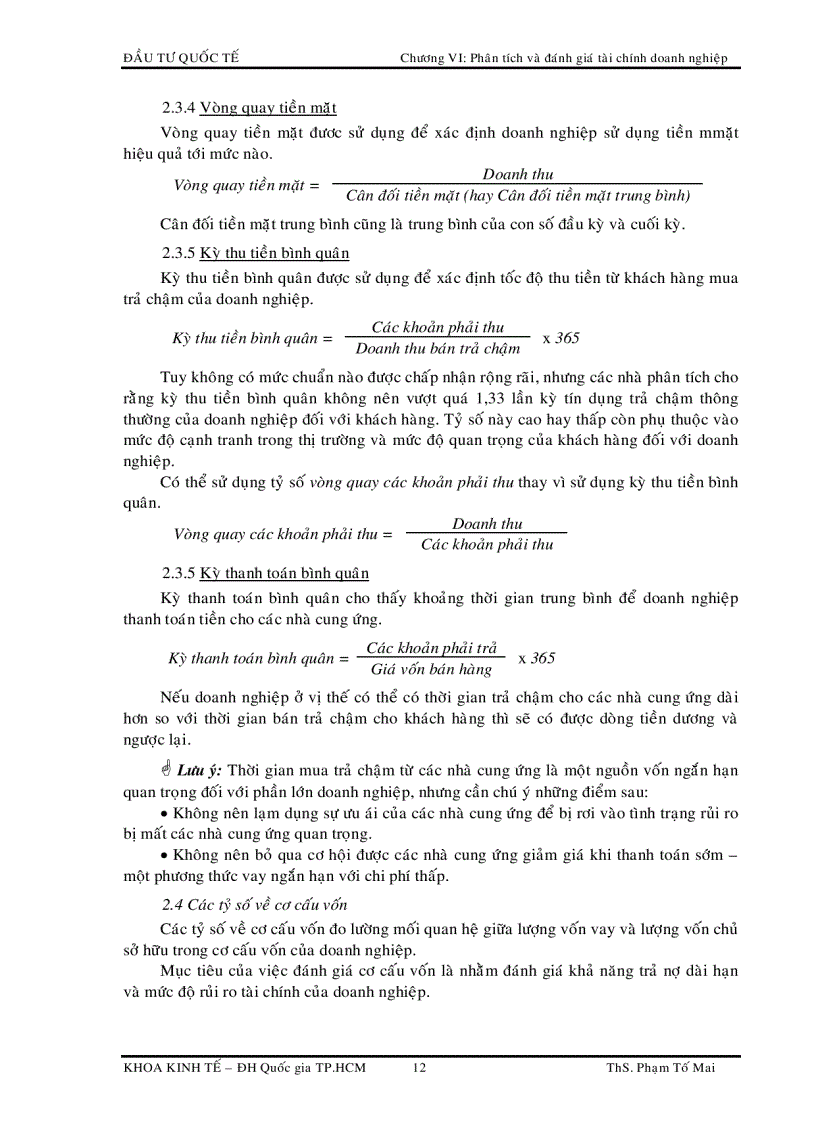 image for page Phân tích và đánh giá tài chính doanh nghiệp