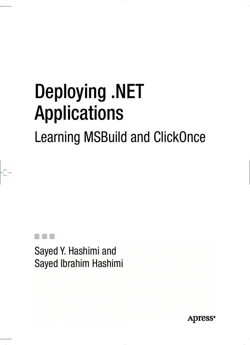 Deploying NET Applications Learning MSBuild and ClickOnce