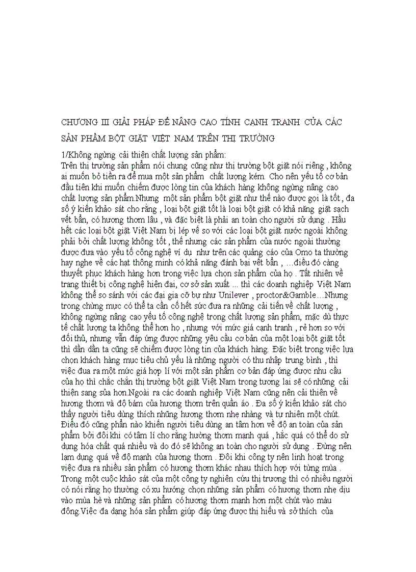image for page Tính cạnh tranh của các sản phẩm bột giặt việt nam và giải pháp để nâng cao tính cạnh tranh của các sản phẩm này