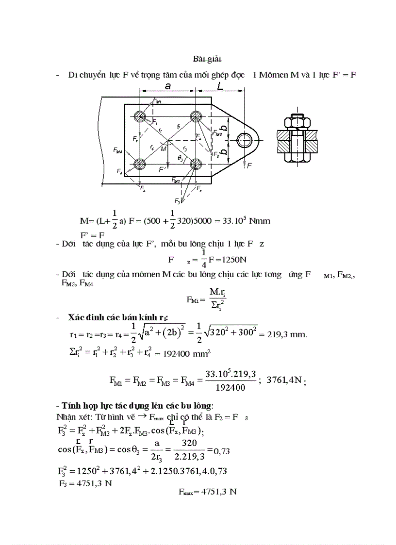 image for page Đáp án đề thi chi tiết máy học phần II