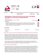 Developing a Universal Data Access Layer leveraging ADO NET C and ...