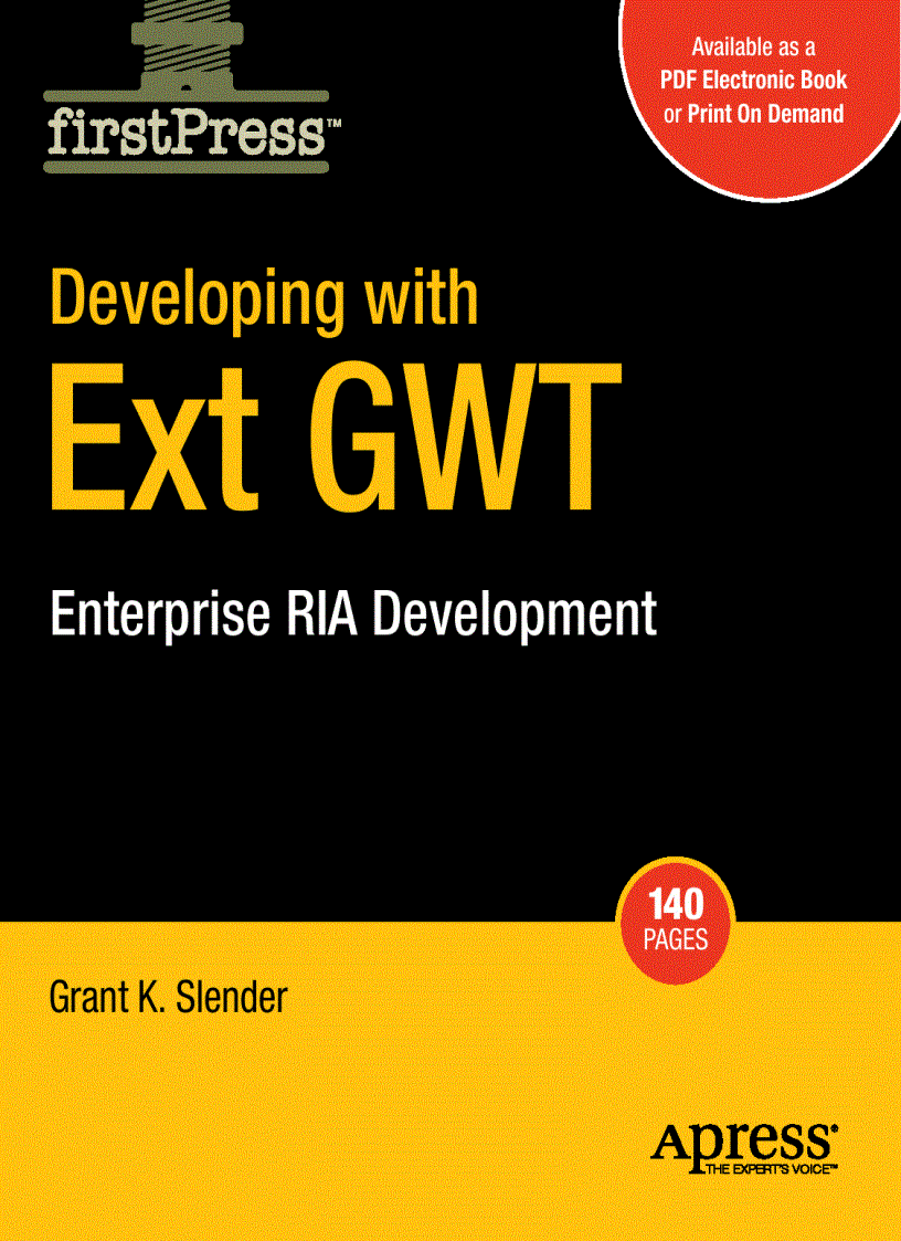 image for page Developing with Ext GWT Enterprise RIA Development