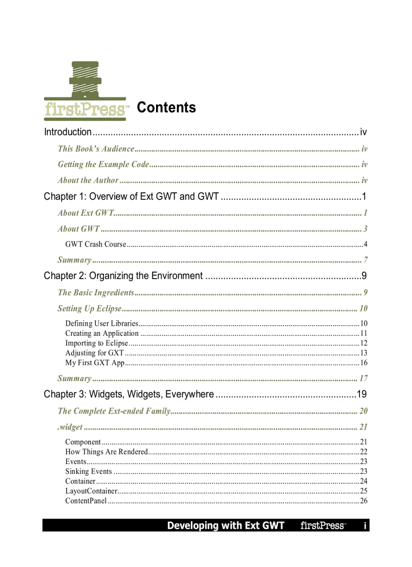image for page Developing with Ext GWT Enterprise RIA Development