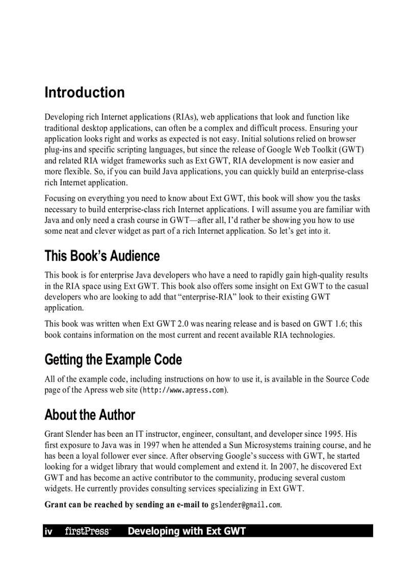 image for page Developing with Ext GWT Enterprise RIA Development