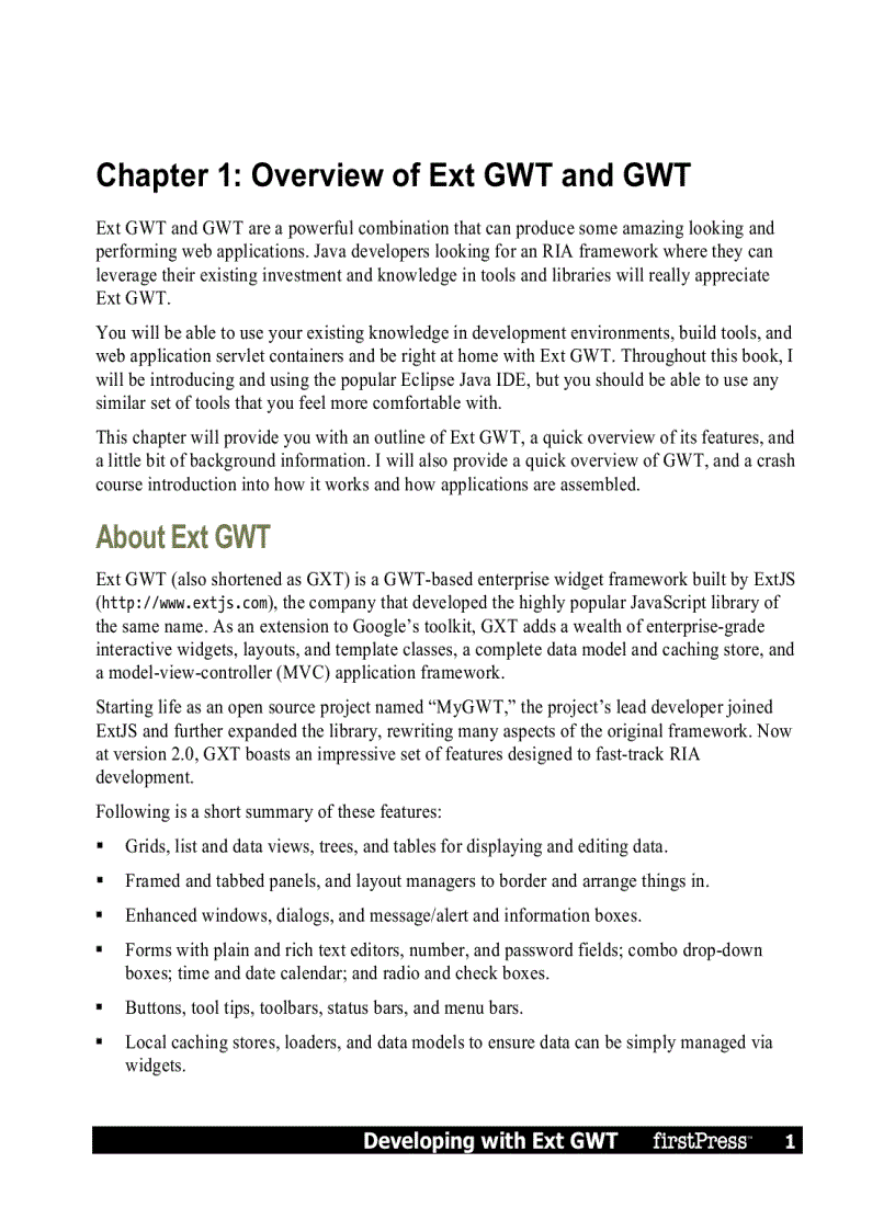 image for page Developing with Ext GWT Enterprise RIA Development