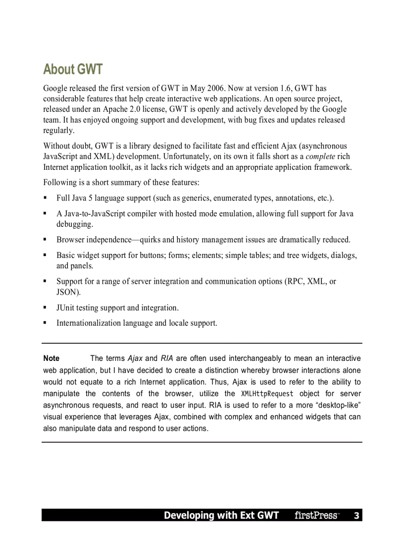 image for page Developing with Ext GWT Enterprise RIA Development