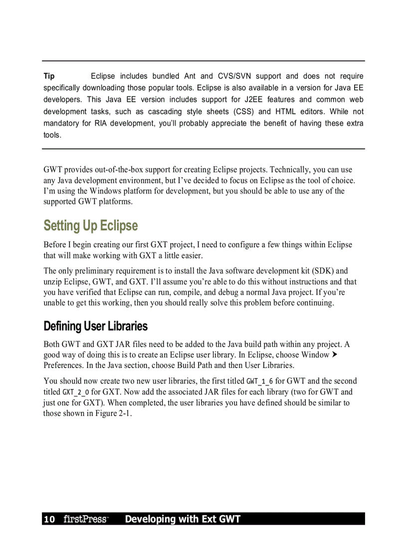 image for page Developing with Ext GWT Enterprise RIA Development
