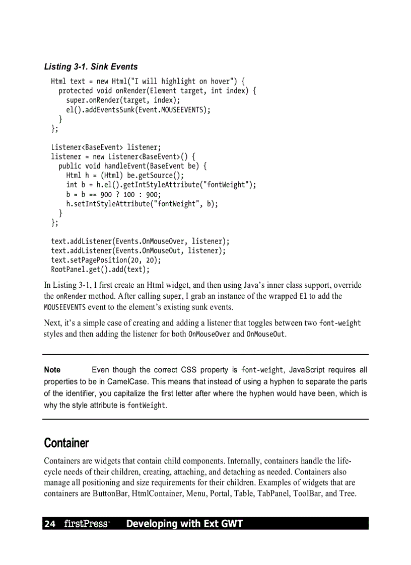 image for page Developing with Ext GWT Enterprise RIA Development