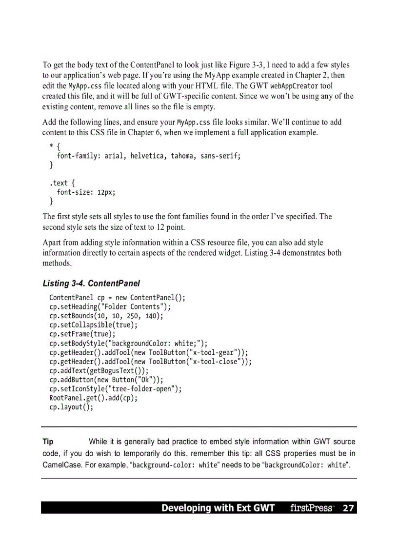 image for page Developing with Ext GWT Enterprise RIA Development