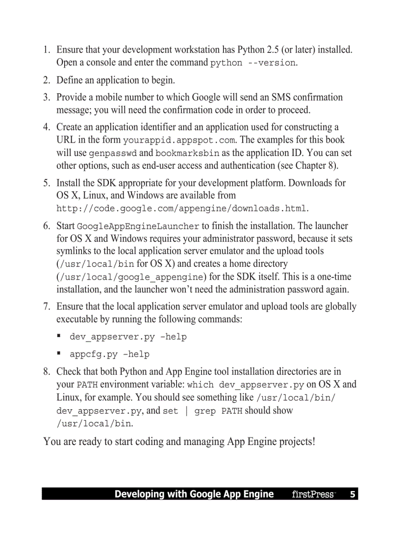 image for page Developing with Google App Engine