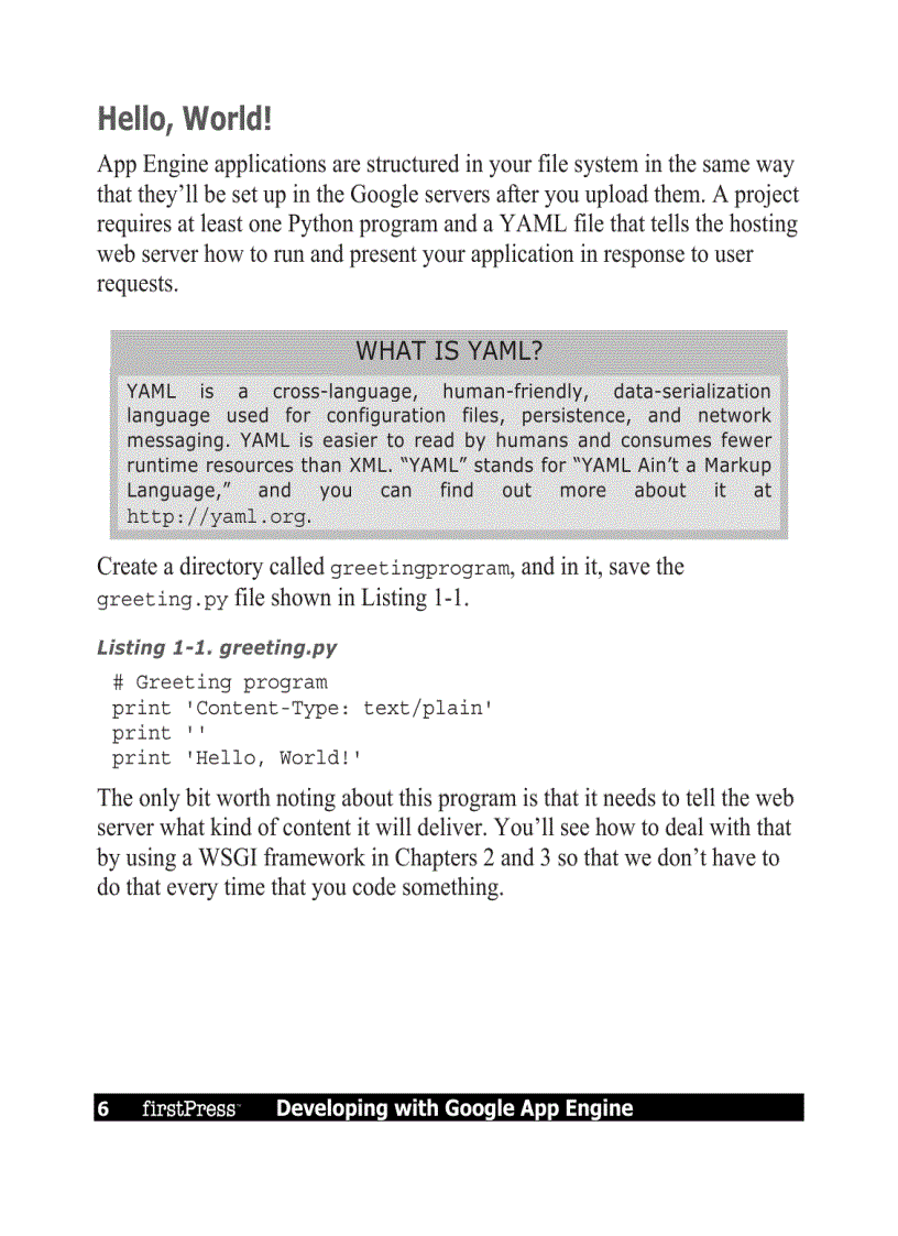 image for page Developing with Google App Engine