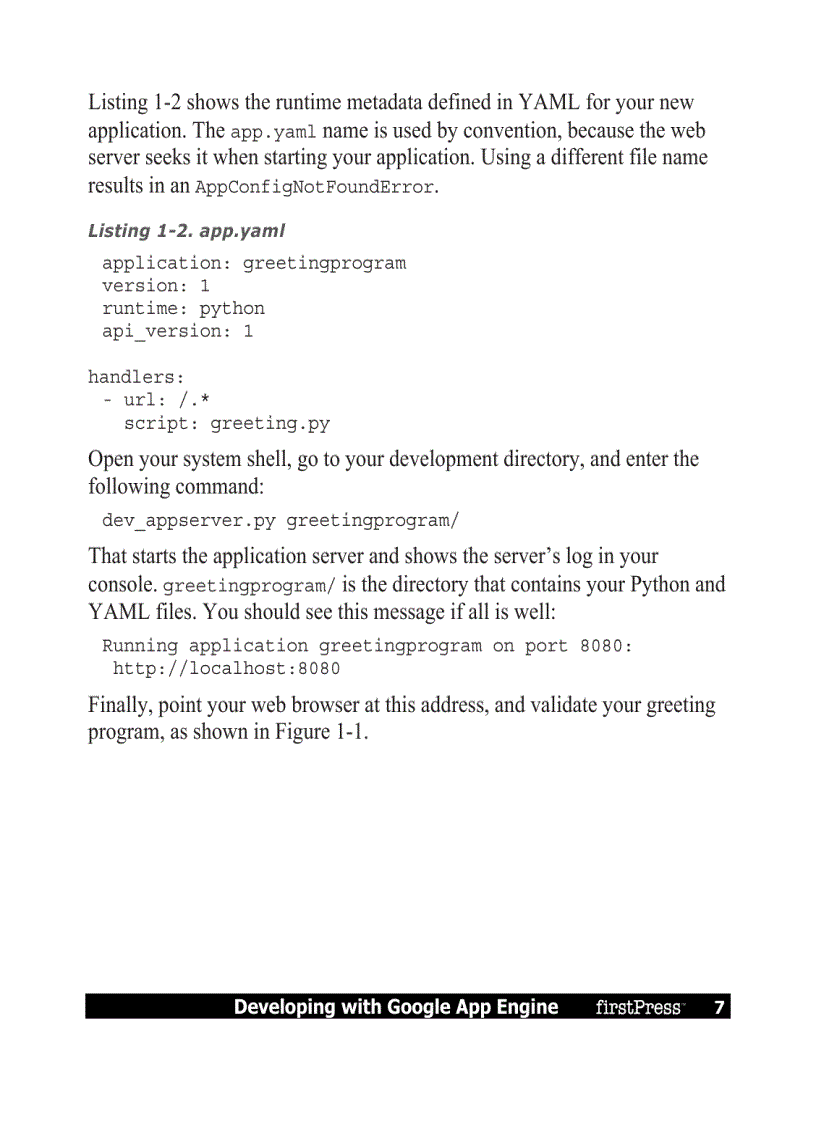 image for page Developing with Google App Engine