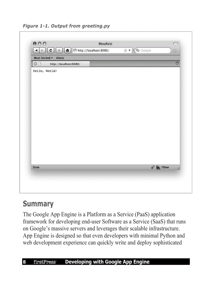 image for page Developing with Google App Engine