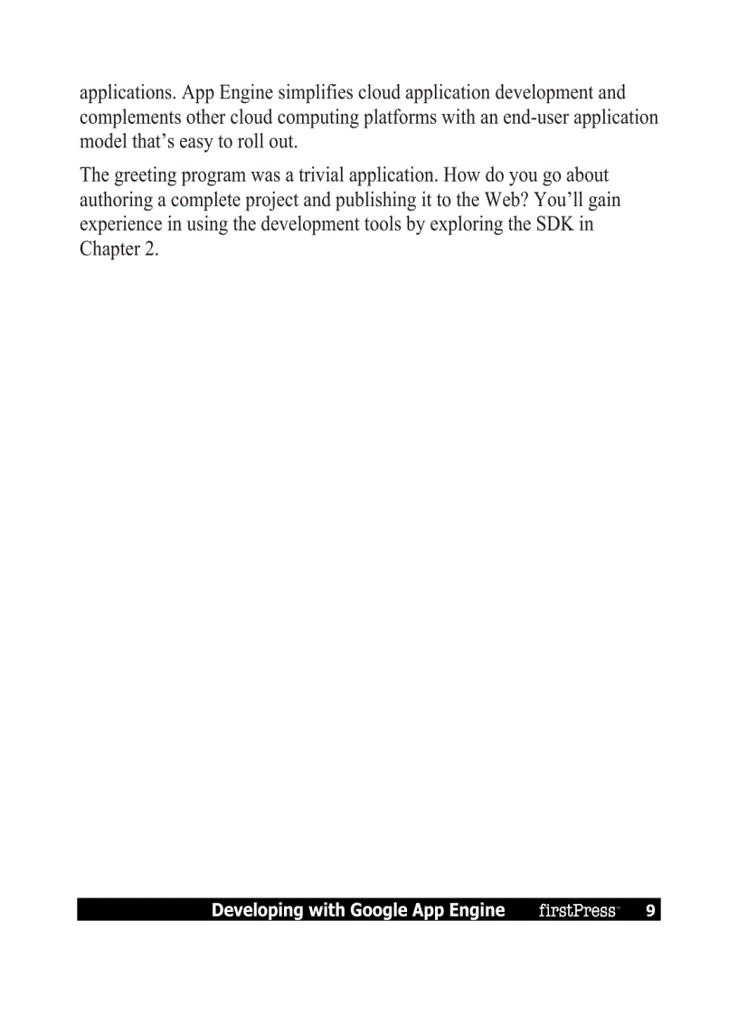 image for page Developing with Google App Engine