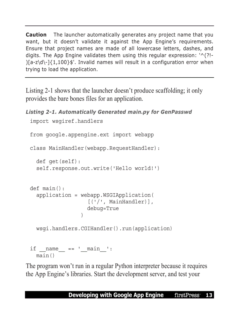image for page Developing with Google App Engine